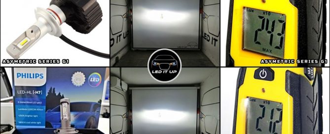 kit LED Asymetric Series G1 vs. Philips X-treme Ultinon Gen2