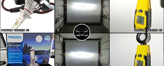 Kit LED Proton Series G1 vs. Philips X-treme Ultinon Gen2