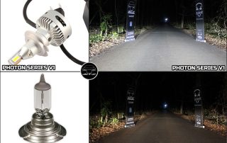 Photon Series V1 vs. Halogen H7 standard