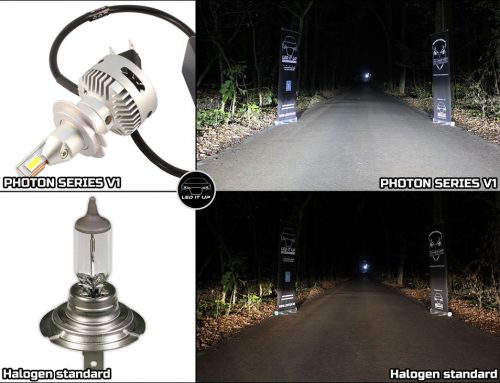 Teste comparative: Kit LED Photon Series V1 vs. Halogen H7 standard