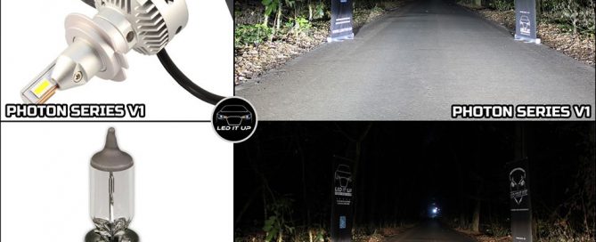 Photon Series V1 vs. Halogen H7 standard