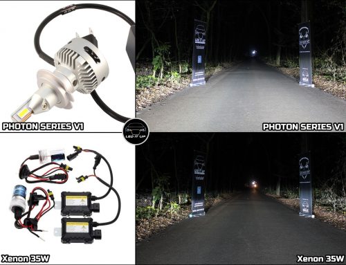 Teste comparative: Kit LED Photon Series V1 vs. Instalatie Xenon AE 35W